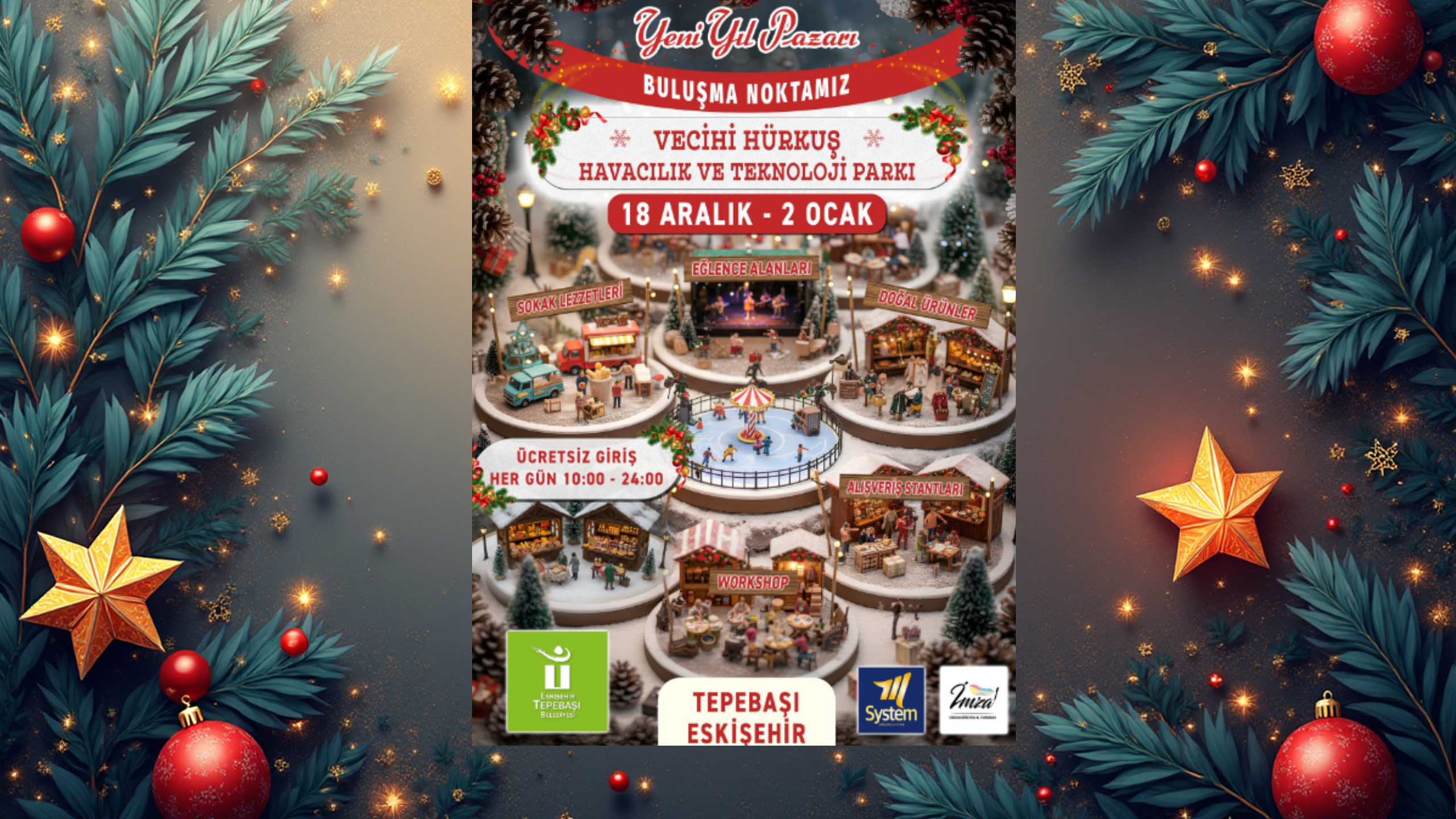 Eskişehir Tepebaşı Belediyesi’den Yeni Yıl Pazarı