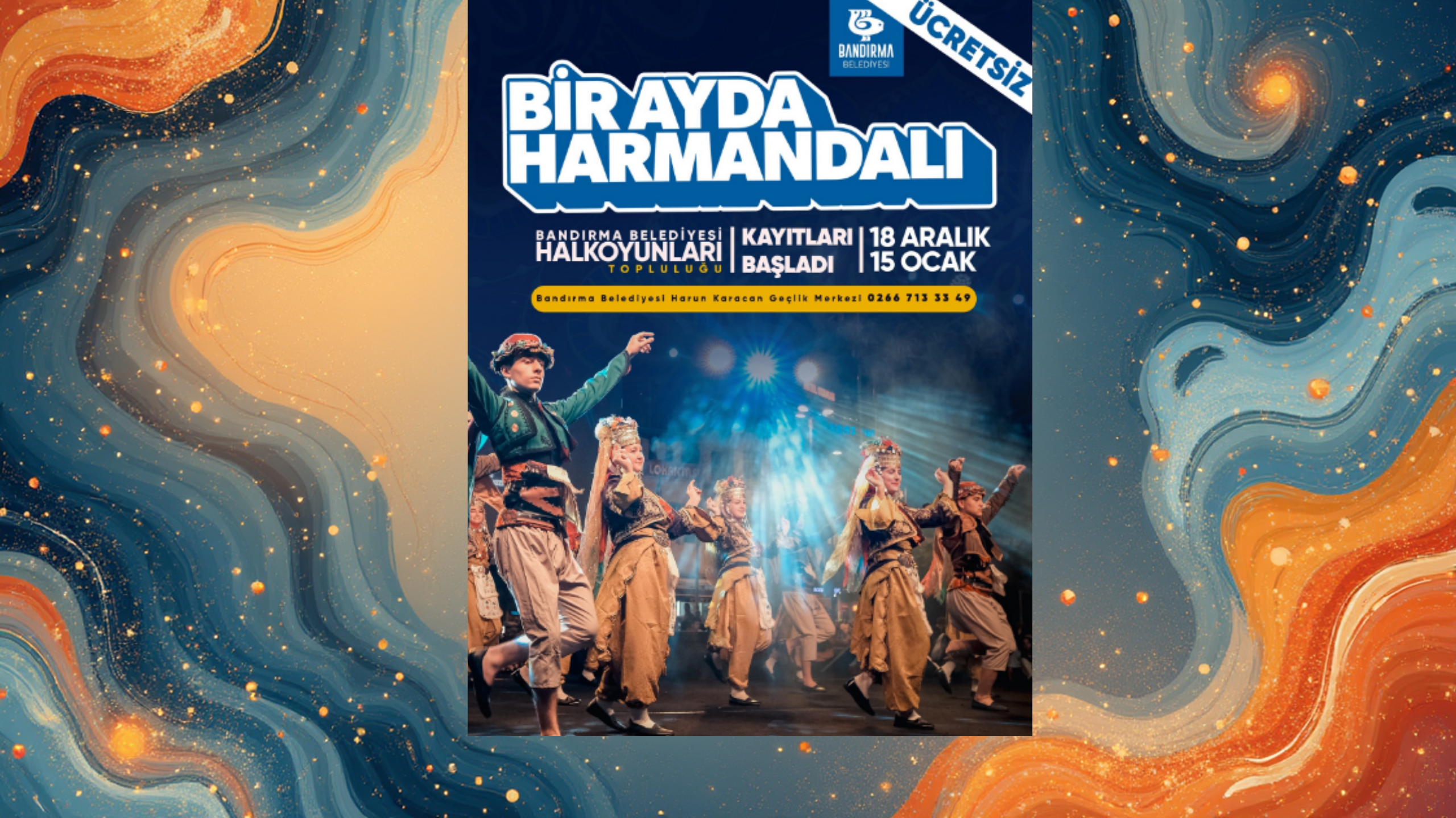 Balıkesir Bandırma Belediyesinden Bir Ayda Harmandalı Halk Oyunları Kursu
