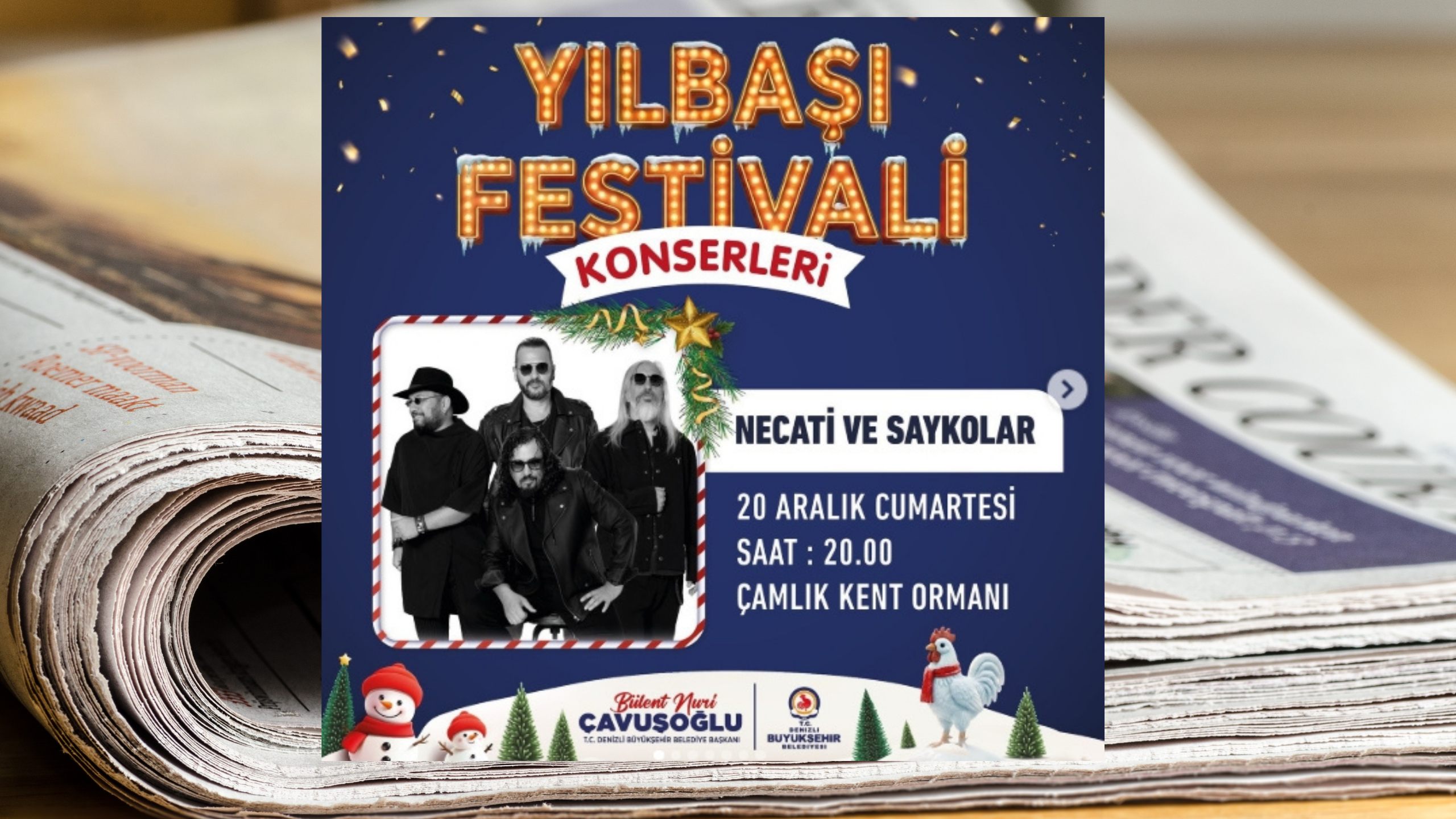 Denizli Büyükşehir Belediyesi’nden Yılbaşı Festivali
