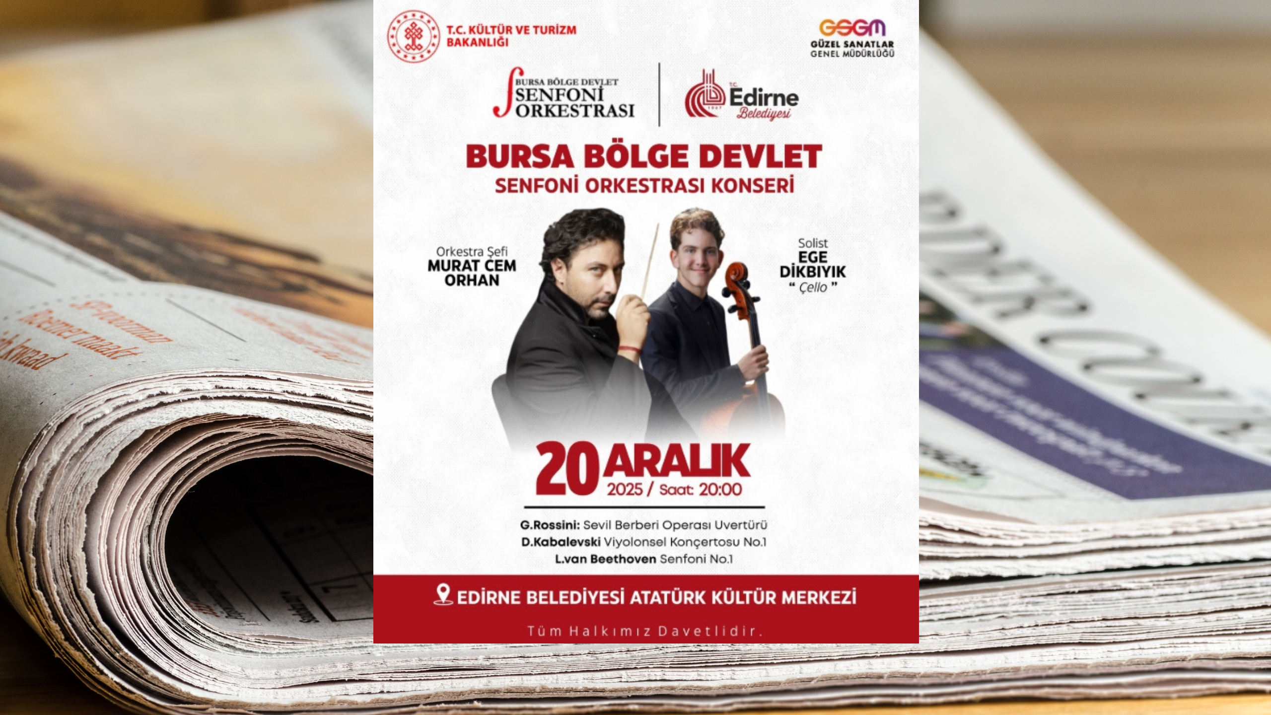 Edirne Belediyesinden Senfoni Orkestrası Konseri